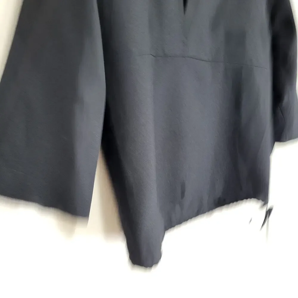 Vintage Top 70s 80s Corinth Street Womens S / M Black Made USA ILGWU Union - Picture 10 of 12